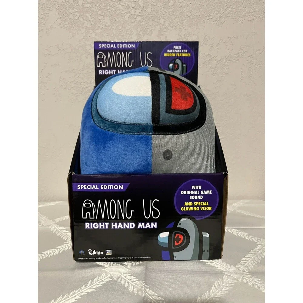 Among Us Right Hand Man Plush with Original Sound and Glowing Visor